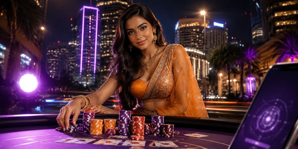 Casino chips stacked on a table ready for bets